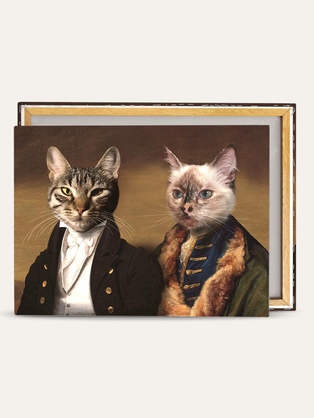 The Baron & The Count – Custom Vintage Pet Canvas - Purr & Mutt