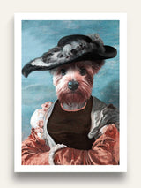 The Baroness - Custom Vintage Pet Portrait - Purr & Mutt