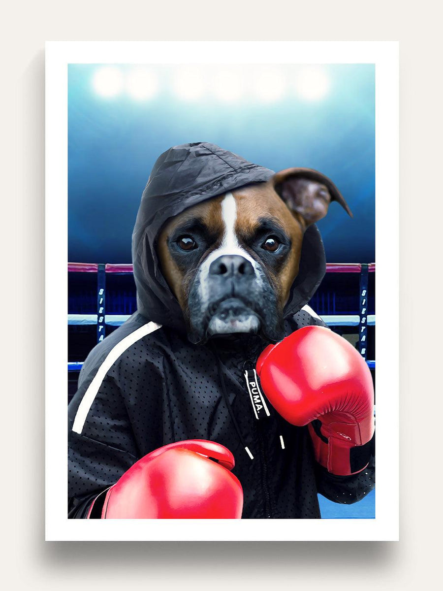 The Boxer - Custom Pet Portrait - Purr & Mutt
