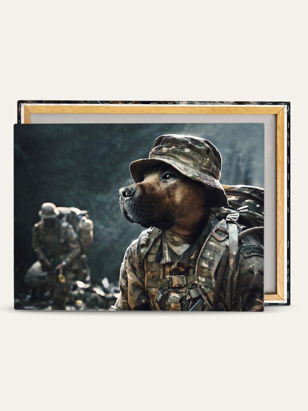 The Commando – Custom Pet Canvas - Purr & Mutt