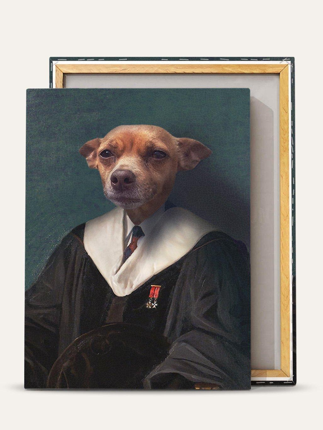 The Graduate – Custom Vintage Pet Canvas - Purr & Mutt