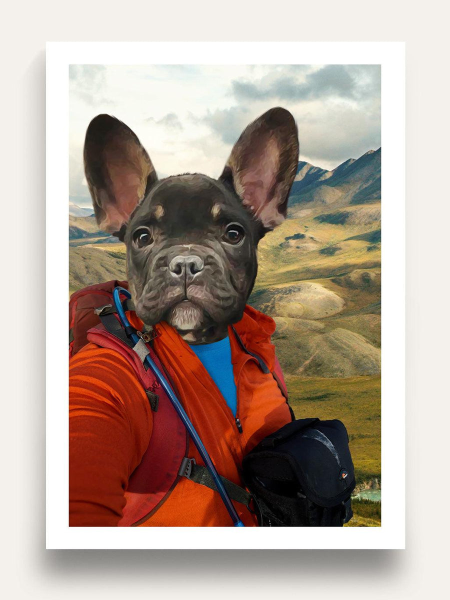 The Hiker - Custom Pet Portrait - Purr & Mutt