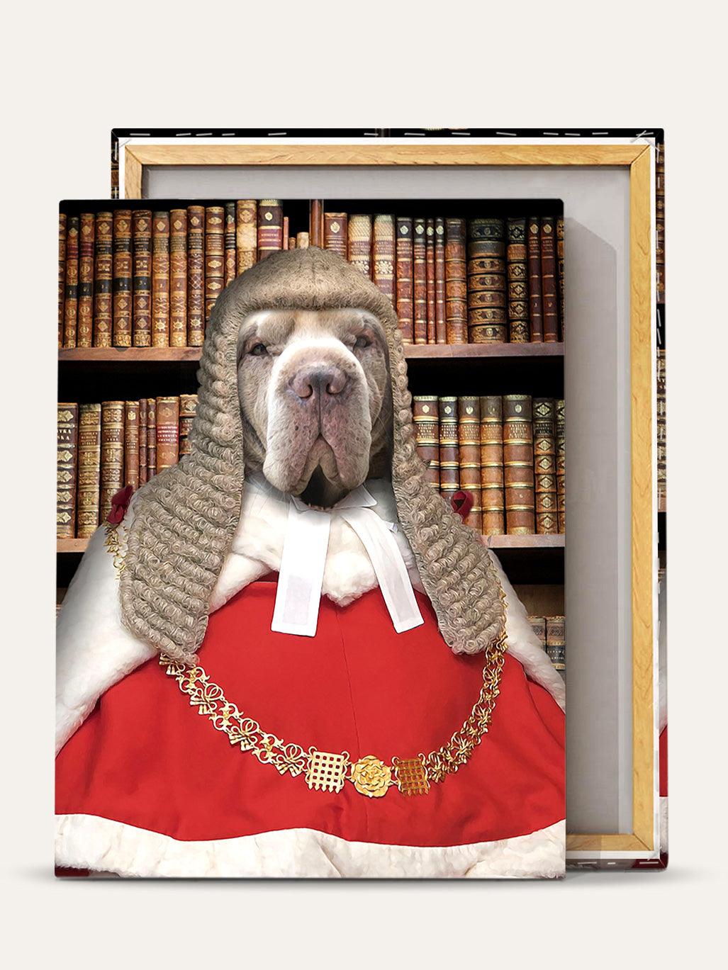 The Judge - Custom Pet Canvas - Purr & Mutt