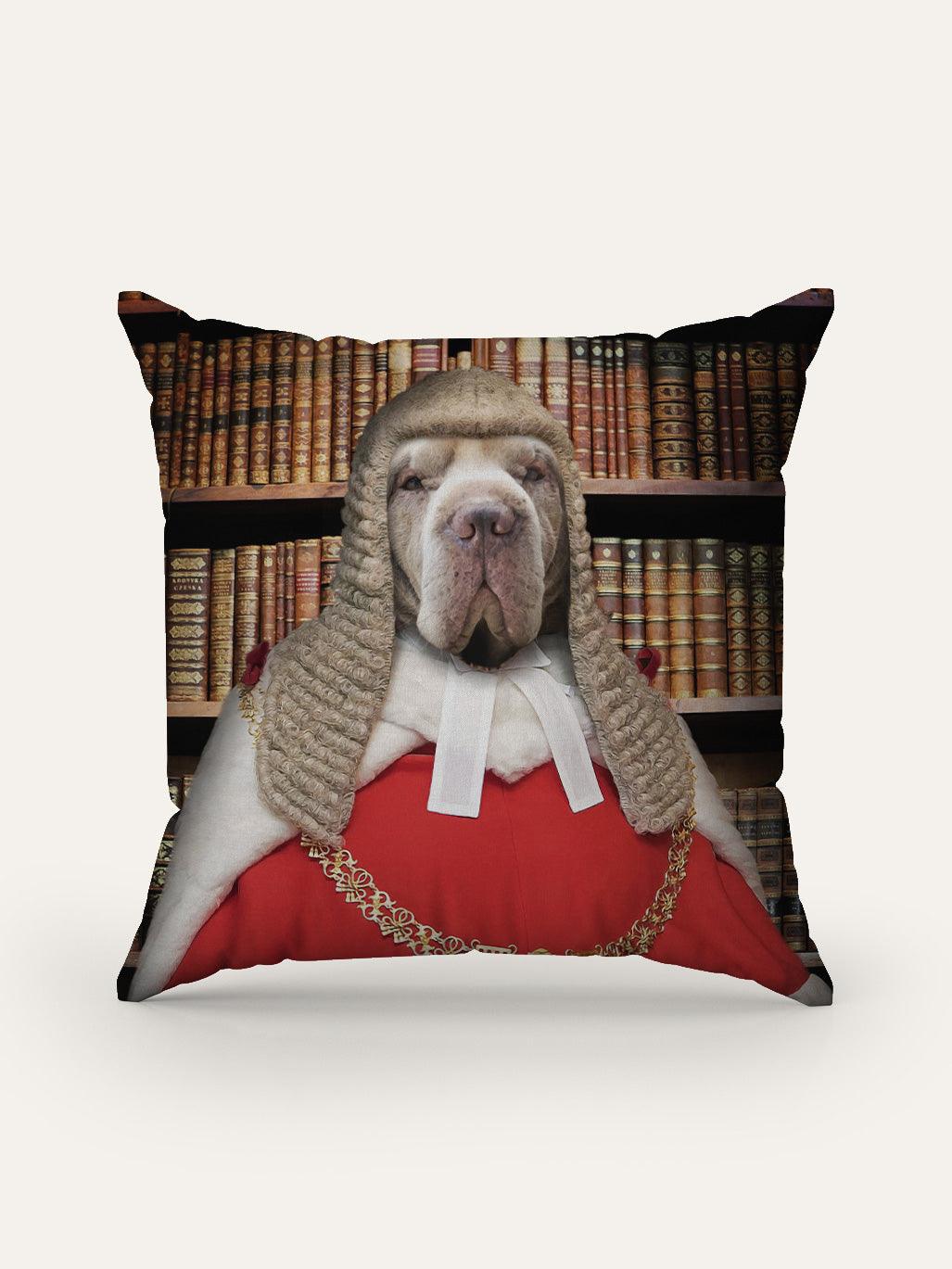 The Judge - Custom Pet Cushion - Purr & Mutt