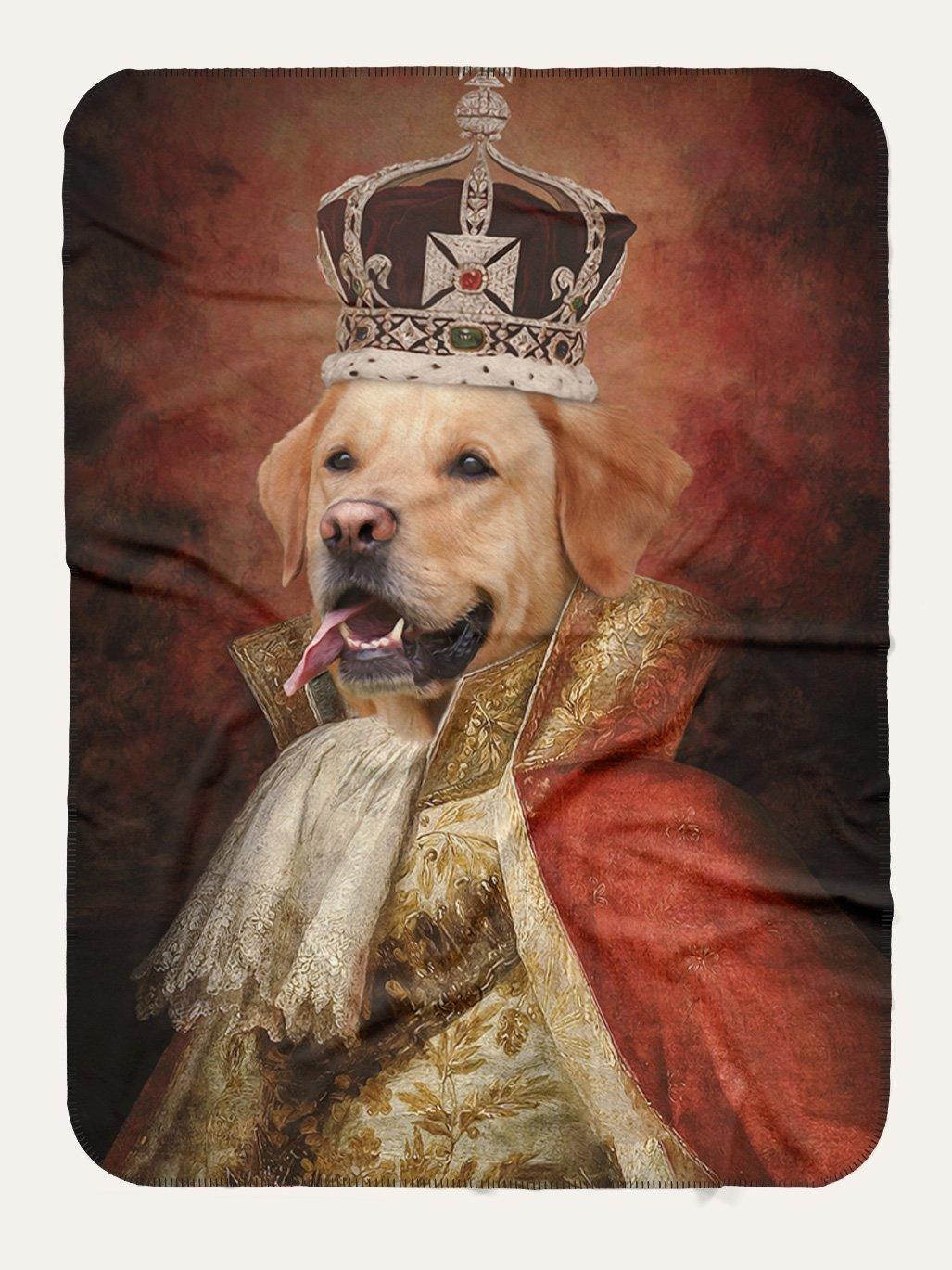 The King - Custom Pet Blanket - Purr & Mutt