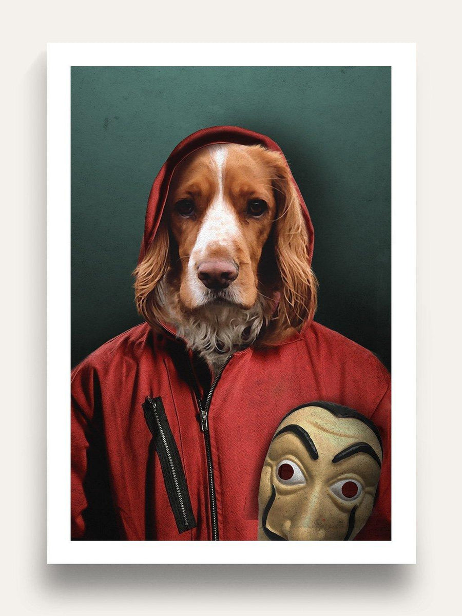 The Masked Thief - Custom Pet Portrait - Purr & Mutt