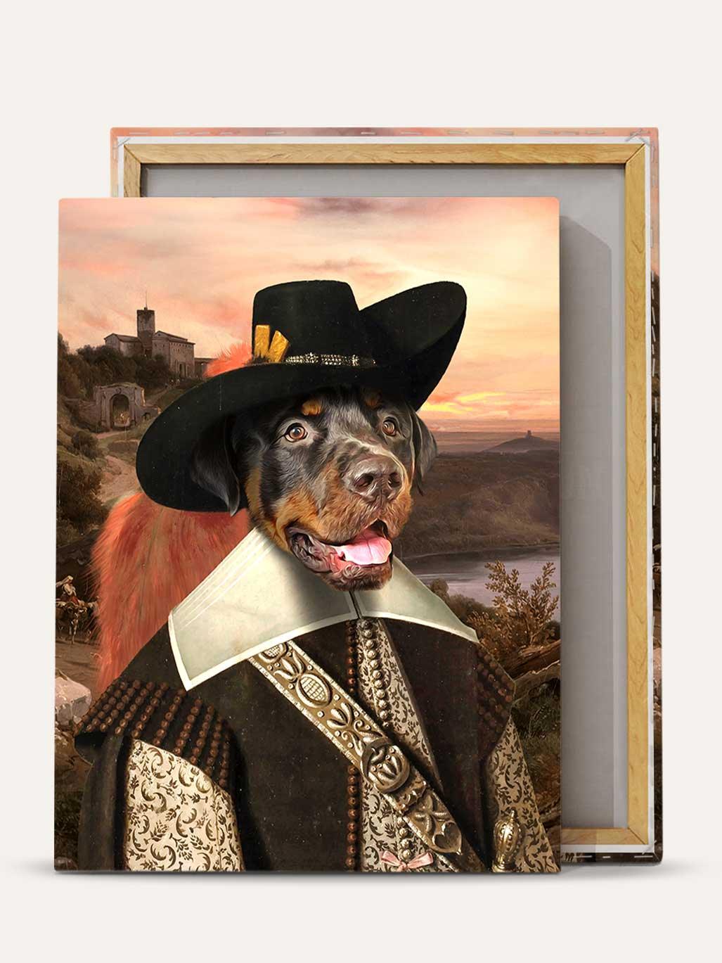 The Musketeer – Custom Vintage Pet Canvas - Purr & Mutt