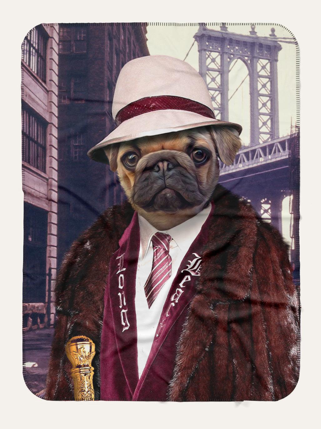 The New York Gangster - Custom Pet Blanket - Purr & Mutt