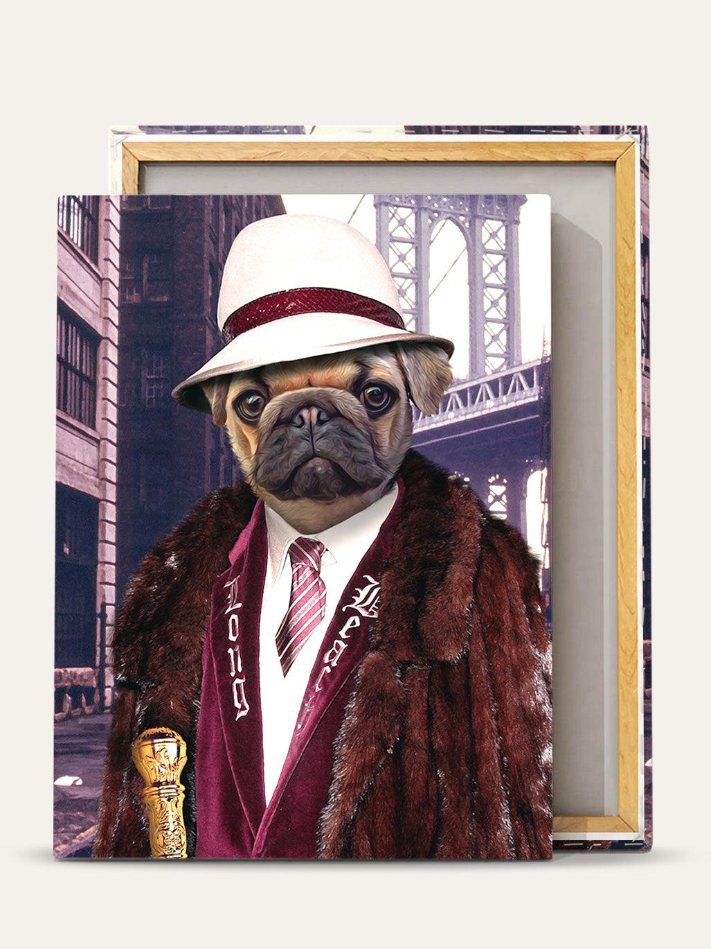 The New York Gangster - Custom Pet Canvas - Purr & Mutt