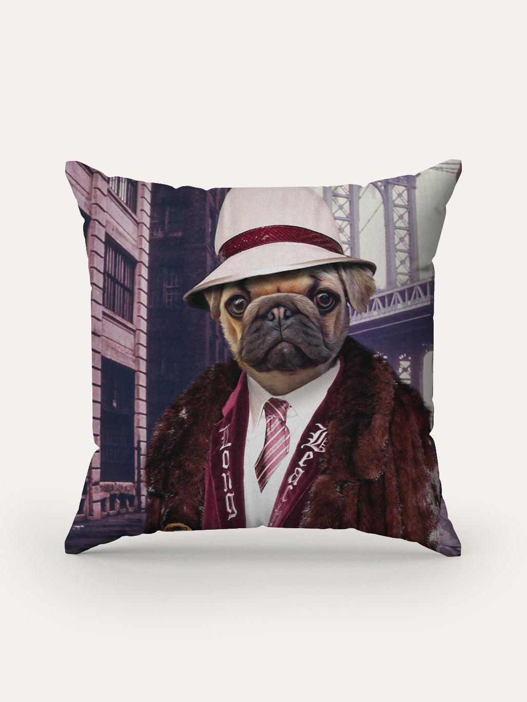 The New York Gangster - Custom Pet Cushion - Purr & Mutt