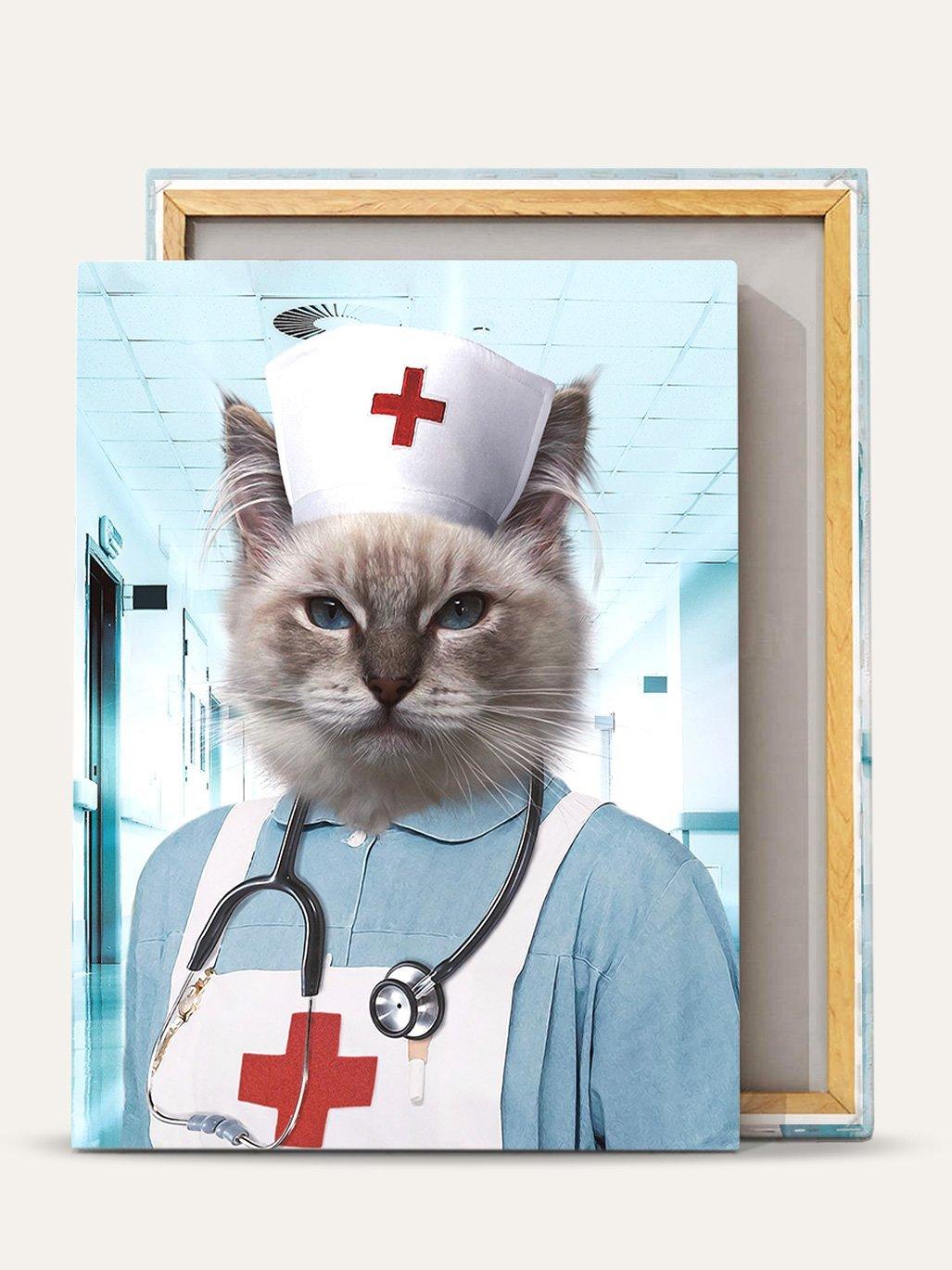 The Nurse – Custom Pet Canvas - Purr & Mutt