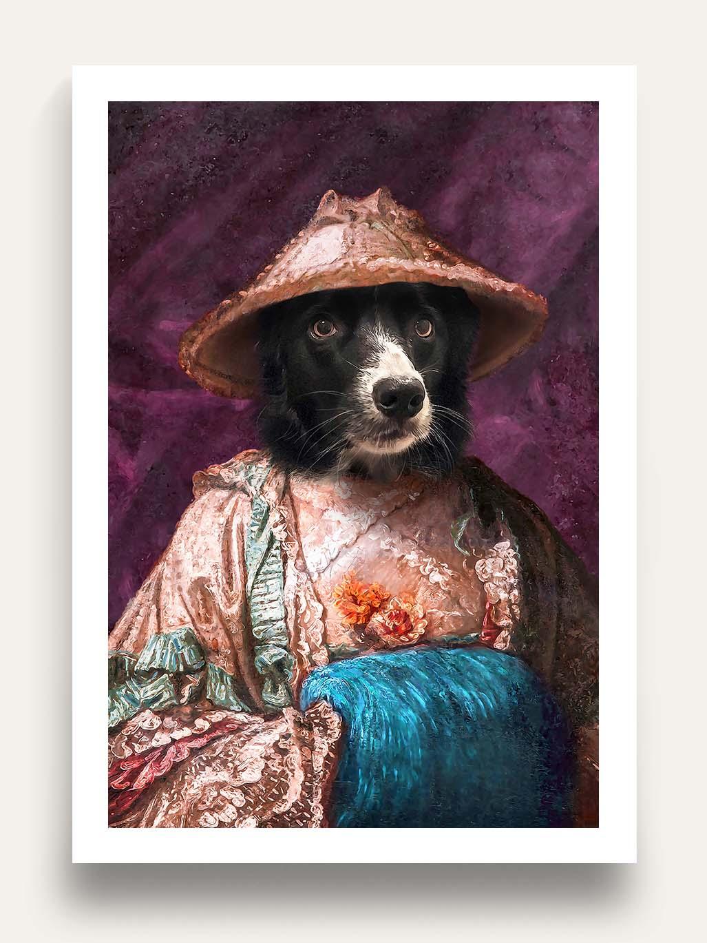 The Oriental - Custom Vintage Pet Portrait - Purr & Mutt