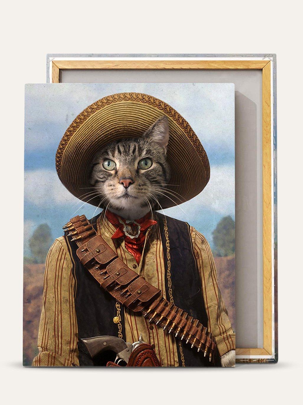 The Outlaw – Custom Vintage Pet Canvas - Purr & Mutt