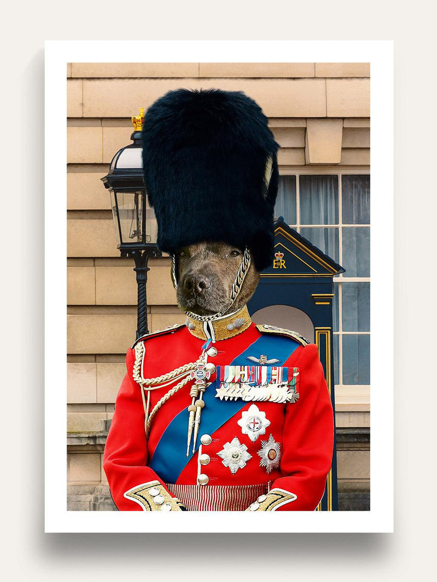 The Queen's Guard - Custom Pet Portrait - Purr & Mutt