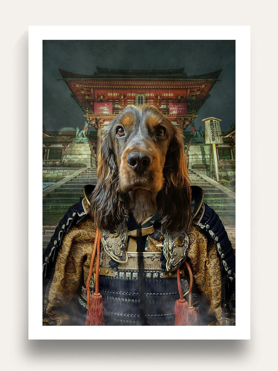 The Samurai - Custom Pet Portrait - Purr & Mutt