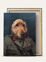 The Soldier – Custom Vintage Pet Canvas - Purr & Mutt
