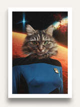 The Space Voyager (Female) - Custom Pet Portrait - Purr & Mutt