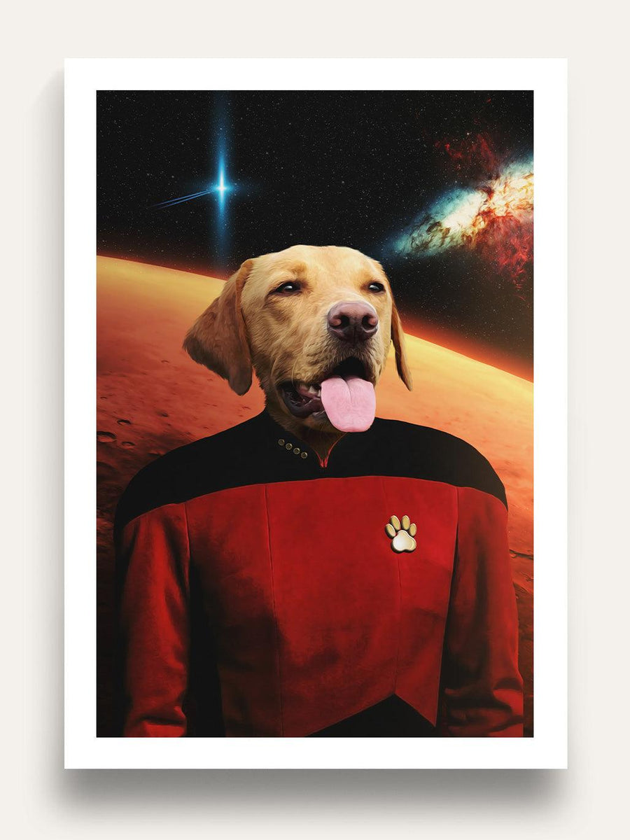 The Space Voyager (Male) - Custom Pet Portrait - Purr & Mutt