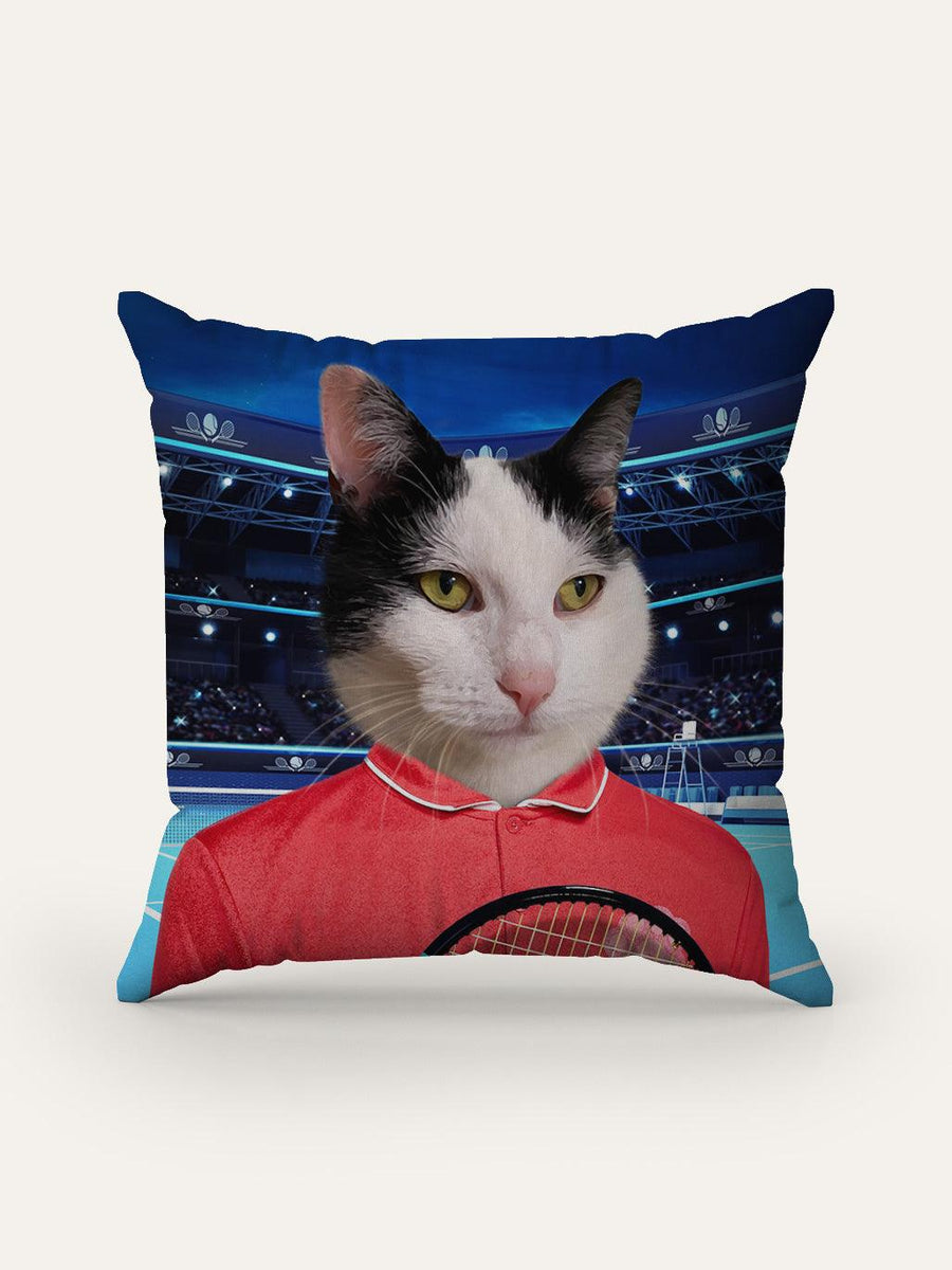 The Tennis Player - Custom Pet Cushion - Purr & Mutt
