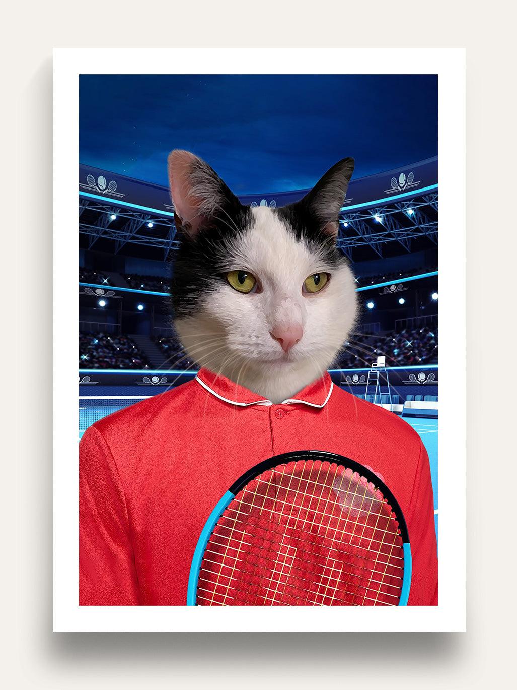 The Tennis Player - Custom Pet Portrait - Purr & Mutt