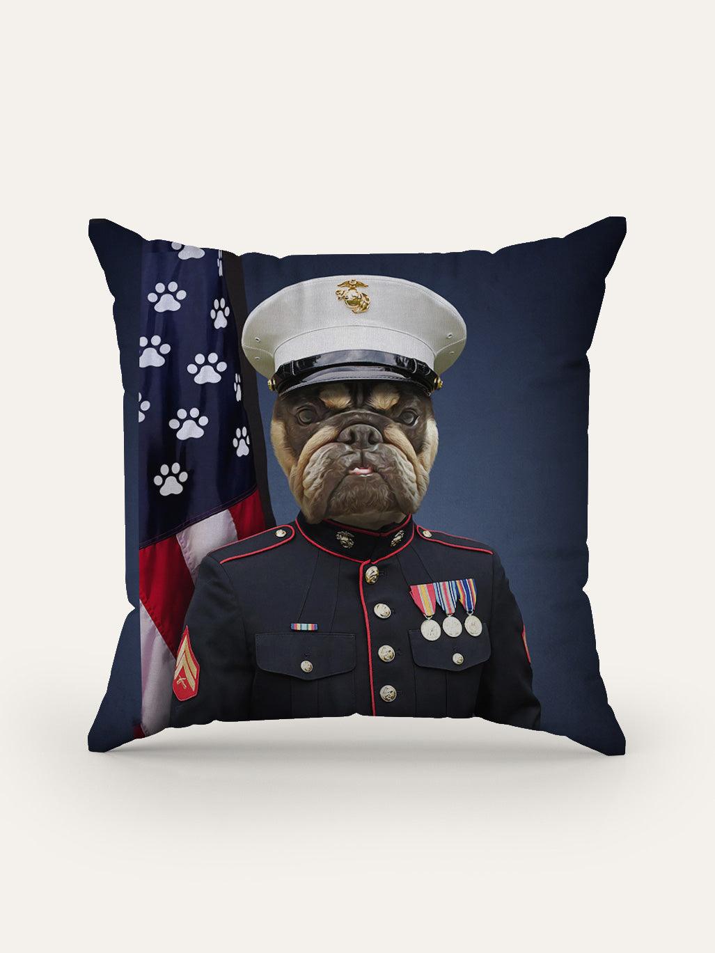 The US Marine - Custom Pet Cushion - Purr & Mutt