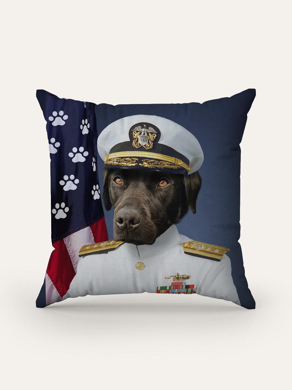 The US Navy Officer - Custom Pet Cushion - Purr & Mutt