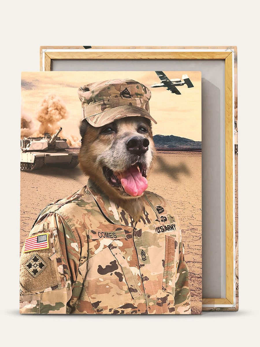 The US Soldier - Custom Pet Canvas - Purr & Mutt