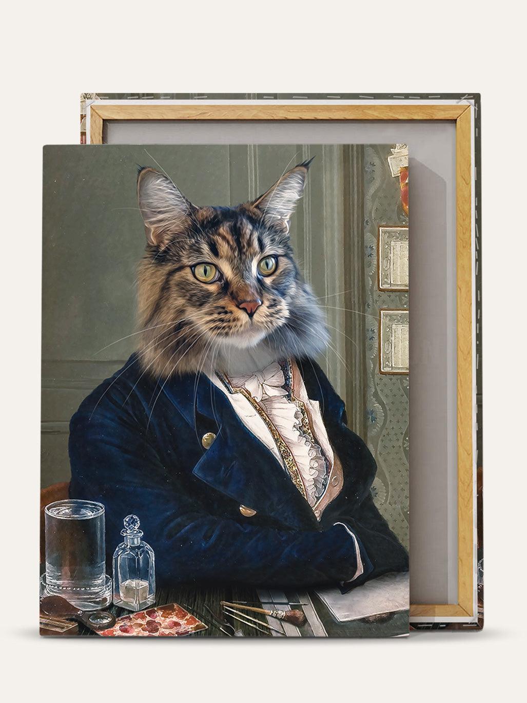 The Victorian Explorer – Custom Vintage Pet Canvas - Purr & Mutt