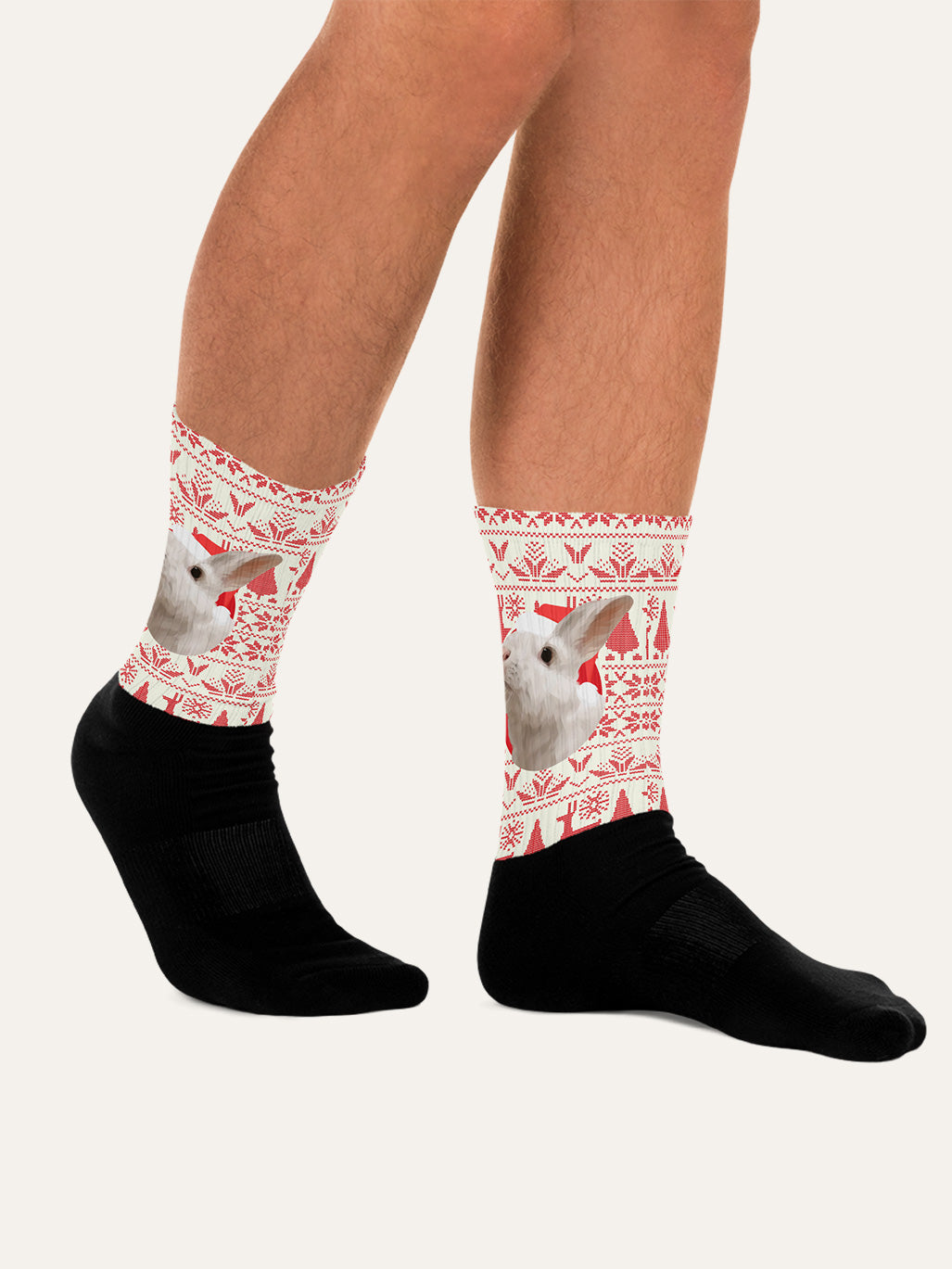 Christmas Socks - Vintage White (Unisex)